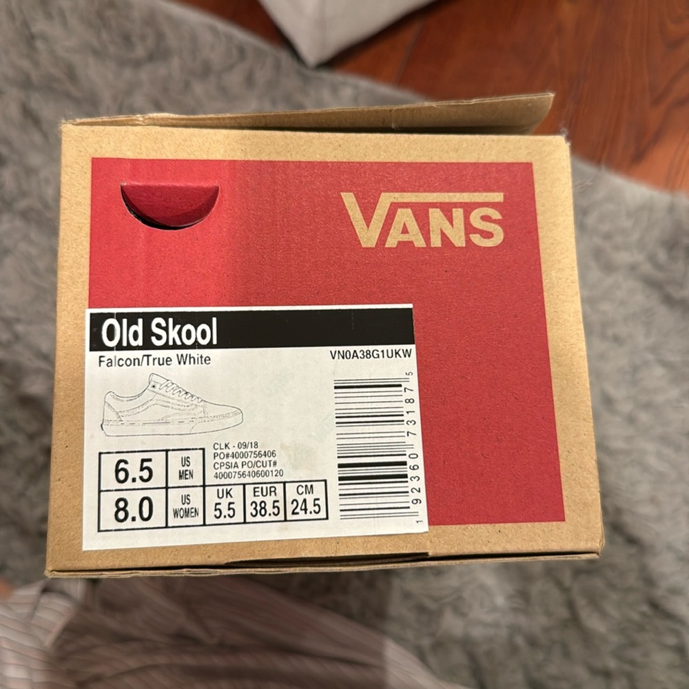 old skool falcon/true white vans